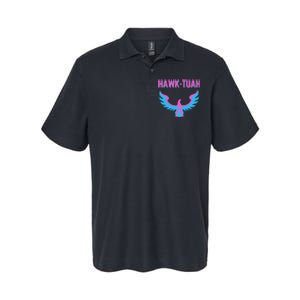 Hawk Tuah Funny Viral Meme Softstyle Adult Sport Polo