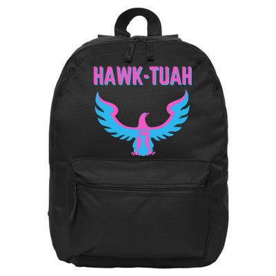 Hawk Tuah Funny Viral Meme 16 in Basic Backpack