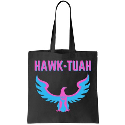 Hawk Tuah Funny Viral Meme Tote Bag