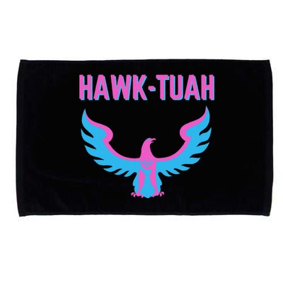 Hawk Tuah Funny Viral Meme Microfiber Hand Towel