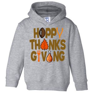 Happy Thanksgiving Football Autumn Holiday Toddler Hoodie