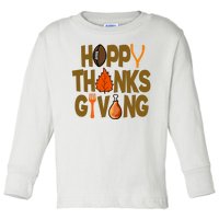 Happy Thanksgiving Football Autumn Holiday Toddler Long Sleeve Shirt