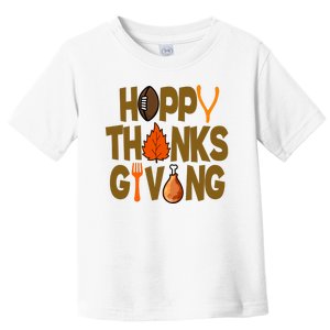 Happy Thanksgiving Football Autumn Holiday Toddler T-Shirt