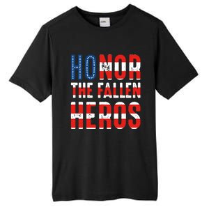 Honor The Fallen Heros Gift Usa American Flag Gift Veterans Day Gift Tall Fusion ChromaSoft Performance T-Shirt