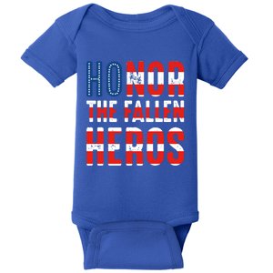 Honor The Fallen Heros Gift Usa American Flag Gift Veterans Day Gift Baby Bodysuit