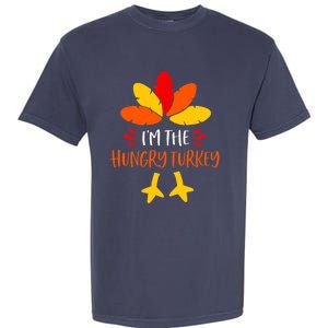 Hungry Turkey Family Shirts Matching Thanksgiving Pajamas Garment-Dyed Heavyweight T-Shirt