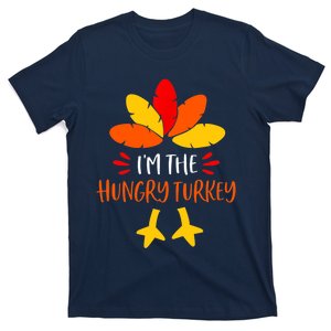 Hungry Turkey Family Shirts Matching Thanksgiving Pajamas T-Shirt