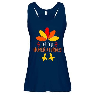 Hungry Turkey Family Shirts Matching Thanksgiving Pajamas Ladies Essential Flowy Tank