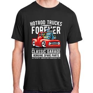 Hotrod Trucks Forever Cartoon Classic Truck Design Adult ChromaSoft Performance T-Shirt