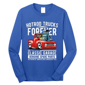 Hotrod Trucks Forever Cartoon Classic Truck Design Long Sleeve Shirt