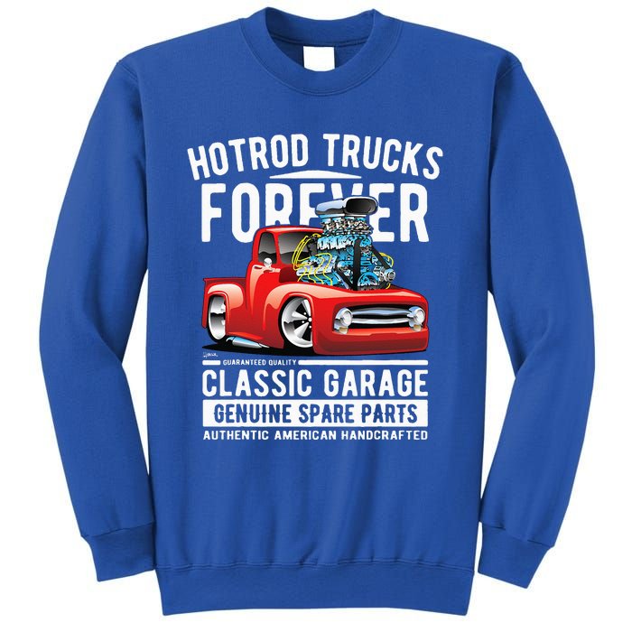 Hotrod Trucks Forever Cartoon Classic Truck Design Sweatshirt