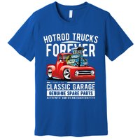 Hotrod Trucks Forever Cartoon Classic Truck Design Premium T-Shirt