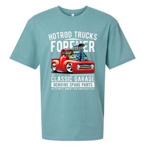 Hotrod Trucks Forever Cartoon Classic Truck Design Sueded Cloud Jersey T-Shirt