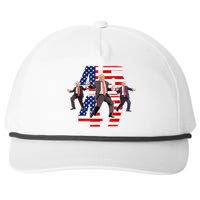 Humorous Trump Funny Victory Dance Trump Dancing America 47 Snapback Five-Panel Rope Hat