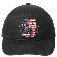 Humorous Trump Funny Victory Dance Trump Dancing America 47 7-Panel Snapback Hat