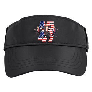 Humorous Trump Funny Victory Dance Trump Dancing America 47 Adult Drive Performance Visor