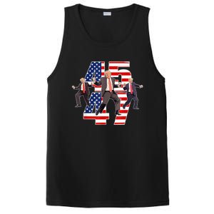 Humorous Trump Funny Victory Dance Trump Dancing America 47 PosiCharge Competitor Tank