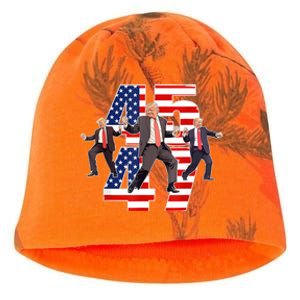 Humorous Trump Funny Victory Dance Trump Dancing America 47 Kati - Camo Knit Beanie