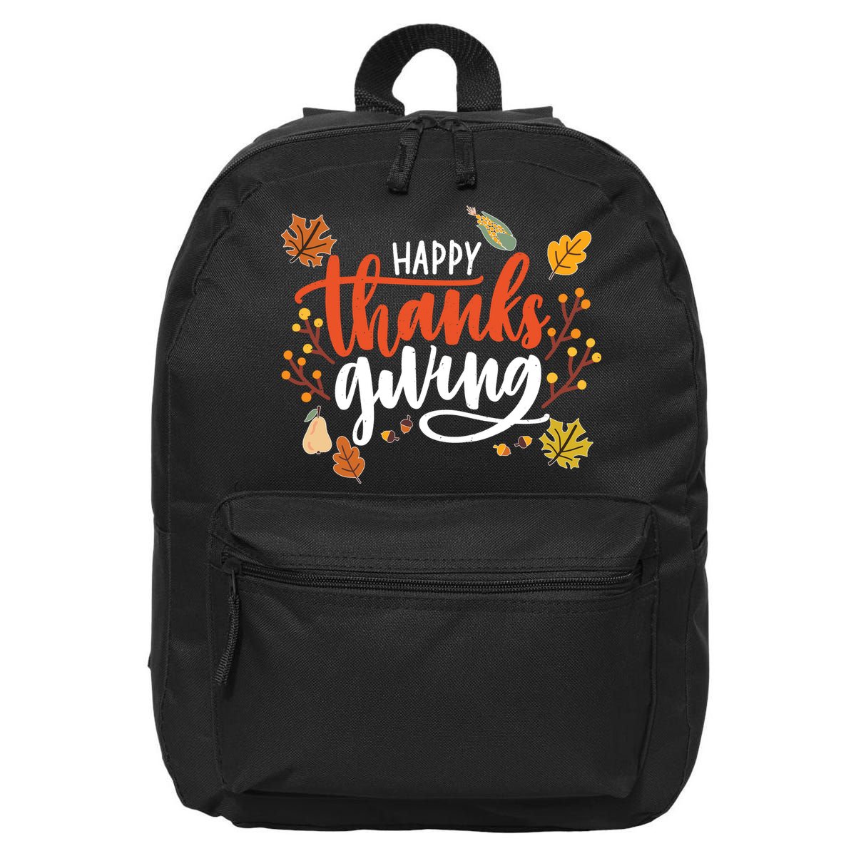 Happy Thanksgiving For Family Holiday 16 in Basic Backpack