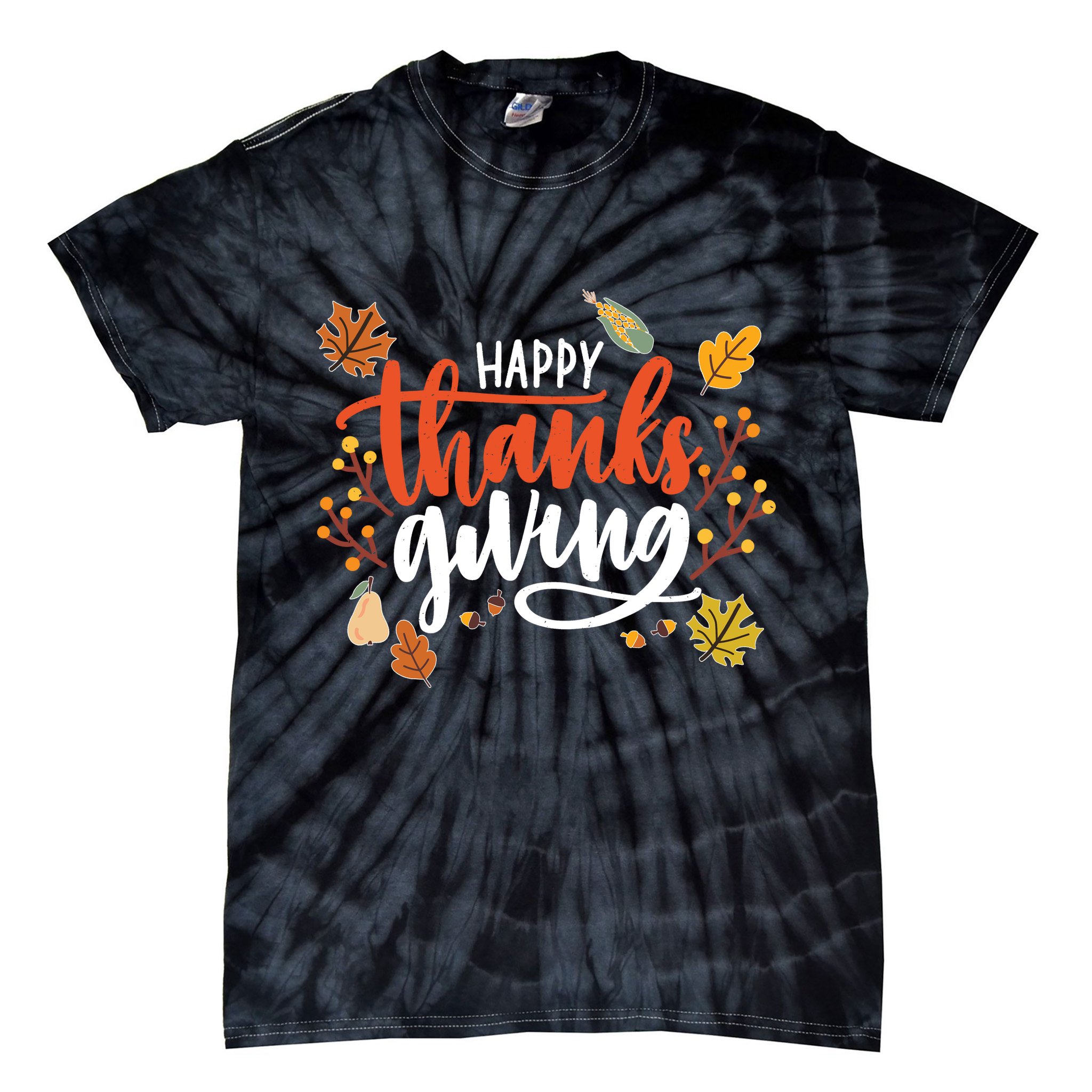 Happy Thanksgiving For Family Holiday Tie-Dye T-Shirt