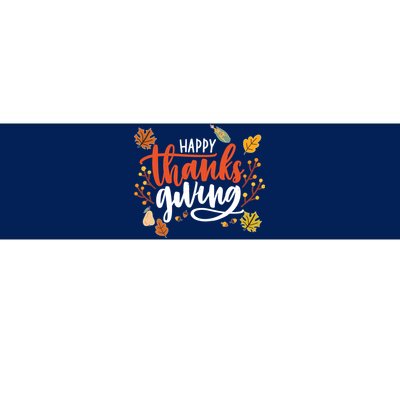 Happy Thanksgiving For Family Holiday Bumper Sticker