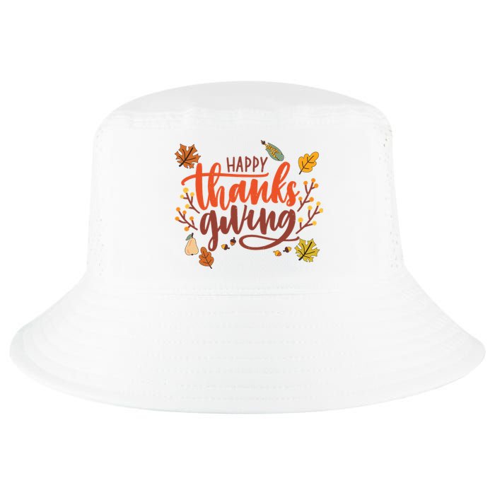 Happy Thanksgiving For Family Holiday Cool Comfort Performance Bucket Hat