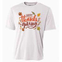 Happy Thanksgiving For Family Holiday Cooling Performance Crew T-Shirt