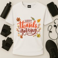 Happy Thanksgiving For Family Holiday Cooling Performance Crew T-Shirt