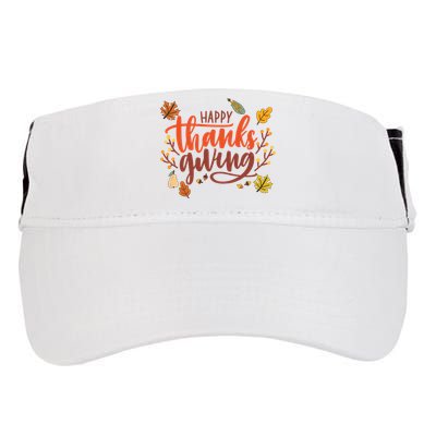 Happy Thanksgiving For Family Holiday Adult Drive Performance Visor