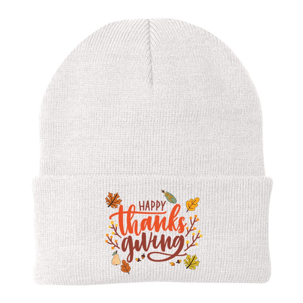 Happy Thanksgiving For Family Holiday Beanie