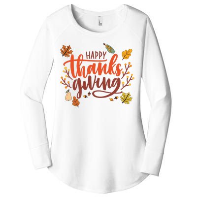 Happy Thanksgiving For Family Holiday Women's Perfect Tri Tunic Long Sleeve Shirt