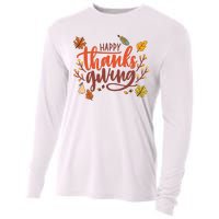 Happy Thanksgiving For Family Holiday Cooling Performance Long Sleeve Crew