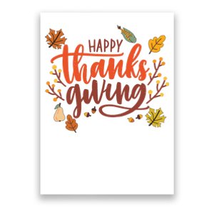 Happy Thanksgiving For Family Holiday Poster