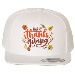 Happy Thanksgiving For Family Holiday Wool Snapback Cap