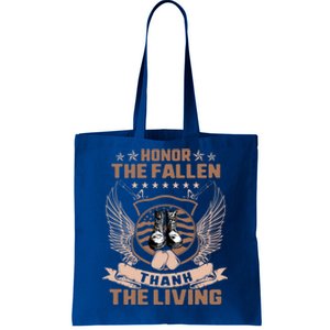 Honor The Fallen Thank Living Memorial Day Military May 25th Cool Gift Tote Bag