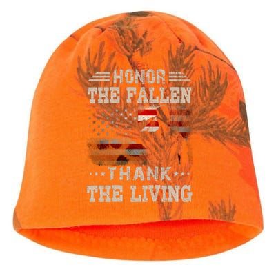 Honor The Fallen Thank The Living Memorial Day Gift Kati - Camo Knit Beanie