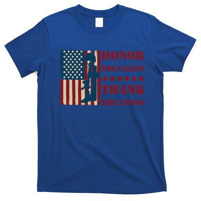 Honor The Fallen Thank The Living Patriotic Memorial Day Gift T-Shirt