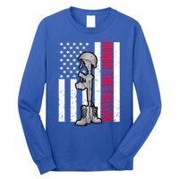 Honor The Fallen Memorial Day American Flag Great Gift Long Sleeve Shirt