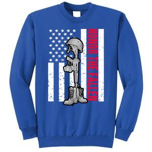 Honor The Fallen Memorial Day American Flag Great Gift Sweatshirt