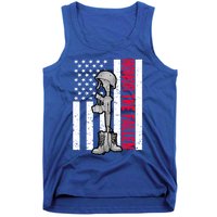 Honor The Fallen Memorial Day American Flag Great Gift Tank Top