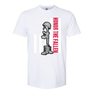 Honor The Fallen Memorial Day American Flag Great Gift Softstyle CVC T-Shirt