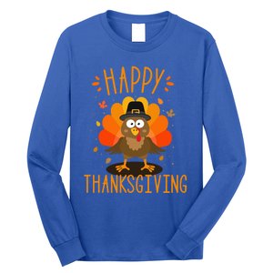 Happy Thanksgiving For Turkey Day Family Dinner Funny Gift Long Sleeve Shirt