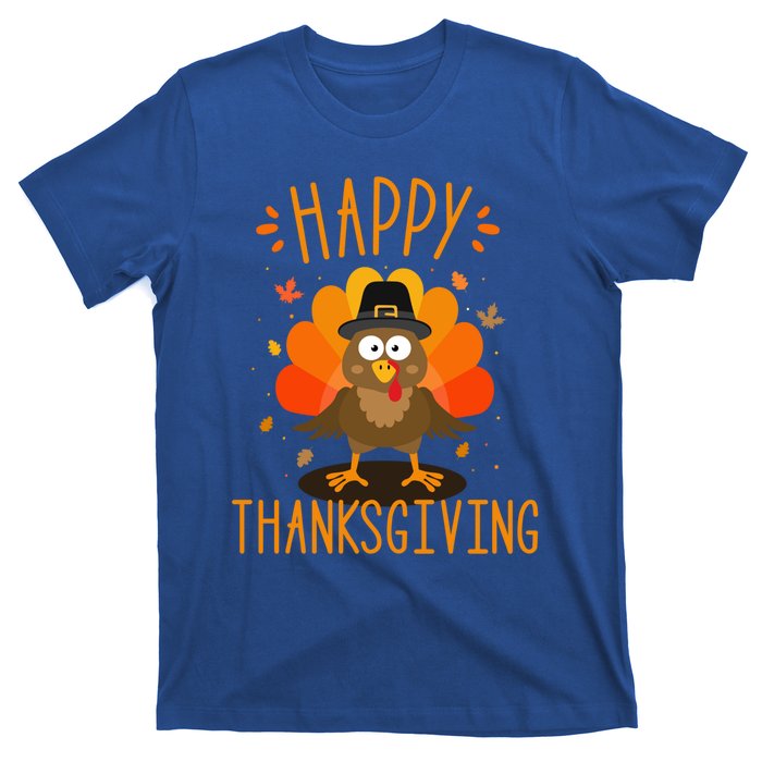 Happy Thanksgiving For Turkey Day Family Dinner Funny Gift T-Shirt