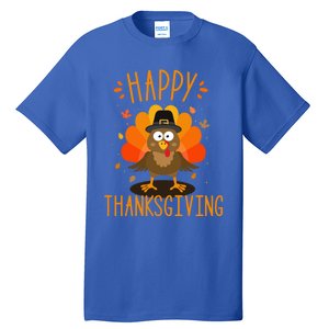 Happy Thanksgiving For Turkey Day Family Dinner Funny Gift Tall T-Shirt