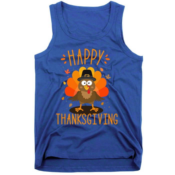 Happy Thanksgiving For Turkey Day Family Dinner Funny Gift Tank Top