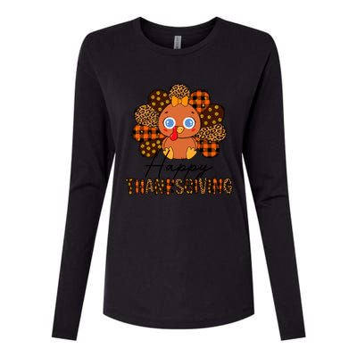 Happy Thanksgiving Funny Turkey Day Autumn Grateful Thankful Gift Womens Cotton Relaxed Long Sleeve T-Shirt