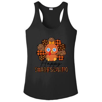 Happy Thanksgiving Funny Turkey Day Autumn Grateful Thankful Gift Ladies PosiCharge Competitor Racerback Tank