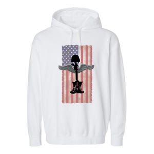 Honor The Fallen Thank The Living Military Brother Sister Gift Garment-Dyed Fleece Hoodie