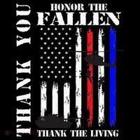 Honor The Fallen Thank The Living Memorial Veteran Thank You Premium T-Shirt