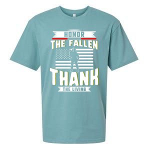 Honor The Fallen Thank Living Memorial Day Military May 25th Gift Sueded Cloud Jersey T-Shirt